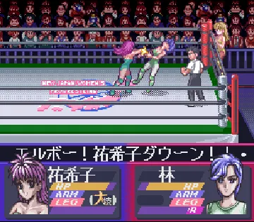 Bishoujo Wrestler Retsuden - Blizzard Yuki Rannyuu!! (Japan) screen shot game playing